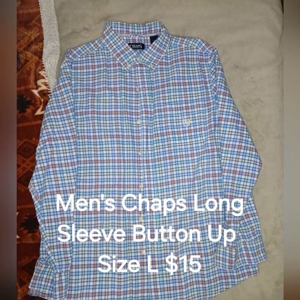 Chaps Men's Multicolor Plaid Button Down Shirt